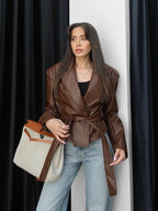 Burgundy Leather Jacket