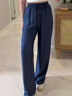 Denim Flow Pants