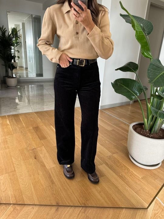 Black Corduroy Jeans