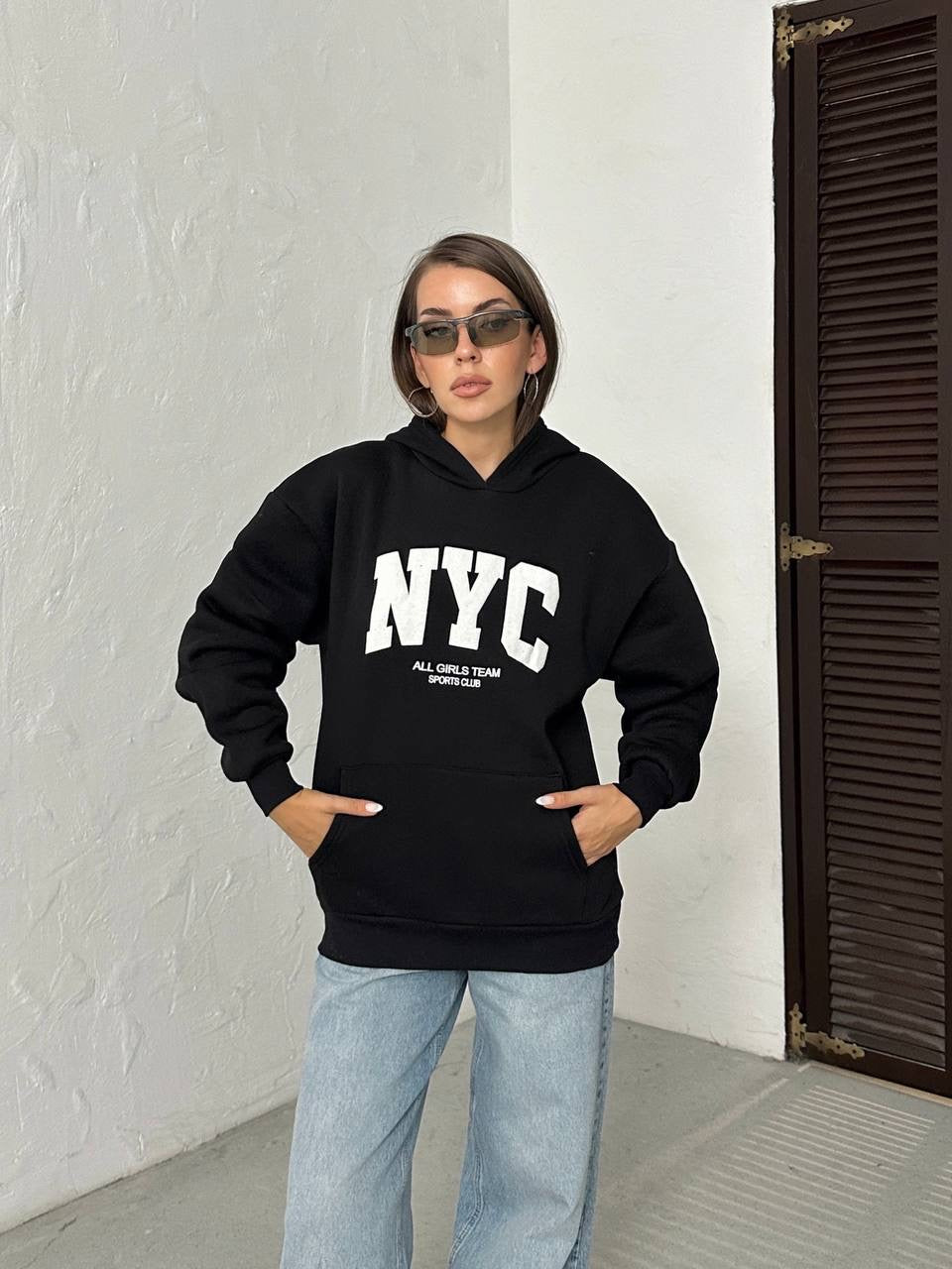 Black New York Hoodie
