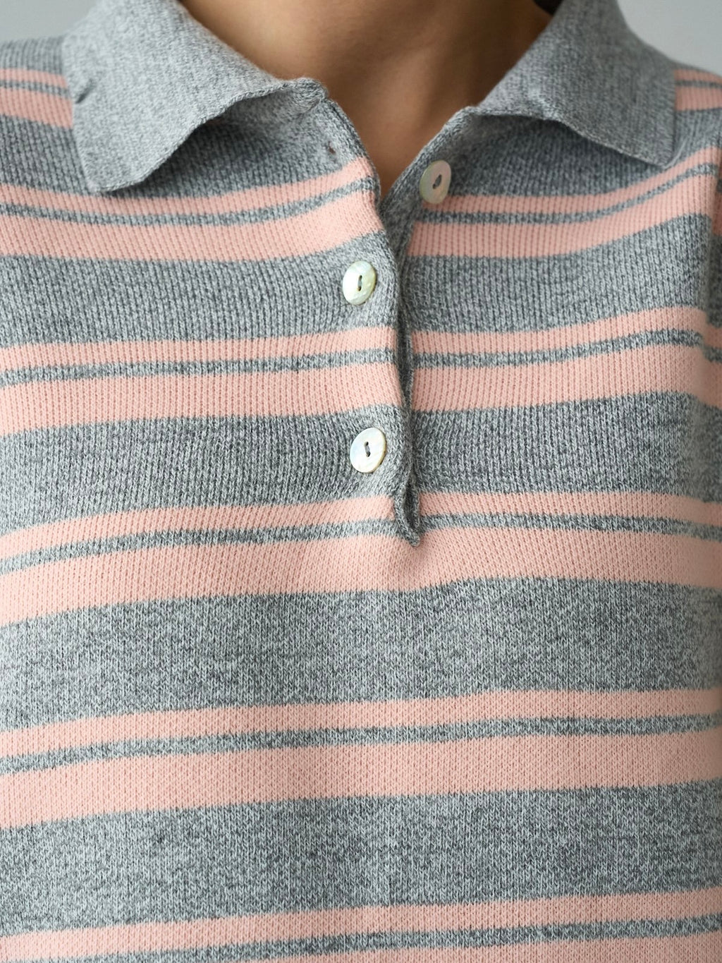 Striped Polo Knit