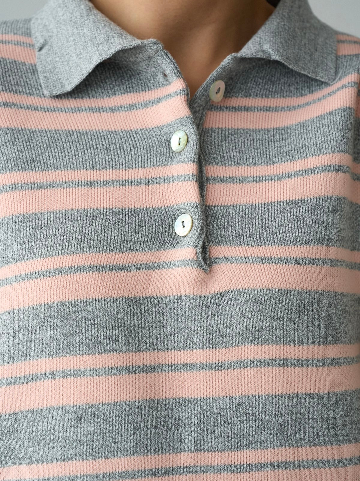 Striped Polo Knit