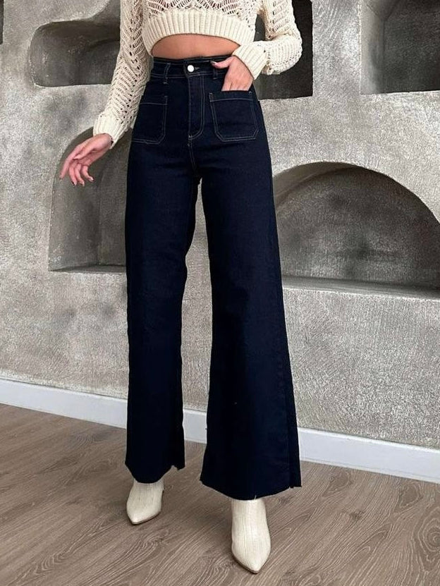 High Waist Straight Jeans
