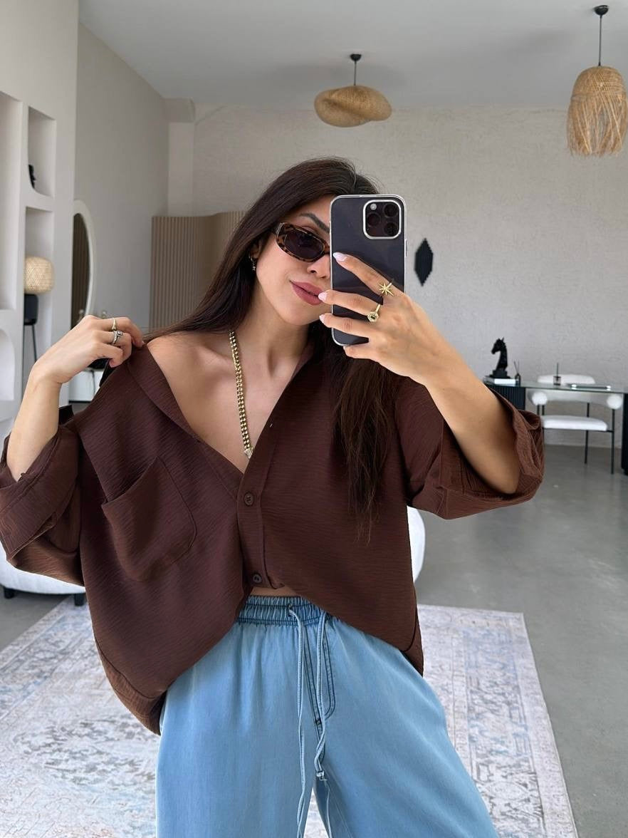 Chocolate Oversized Shirt