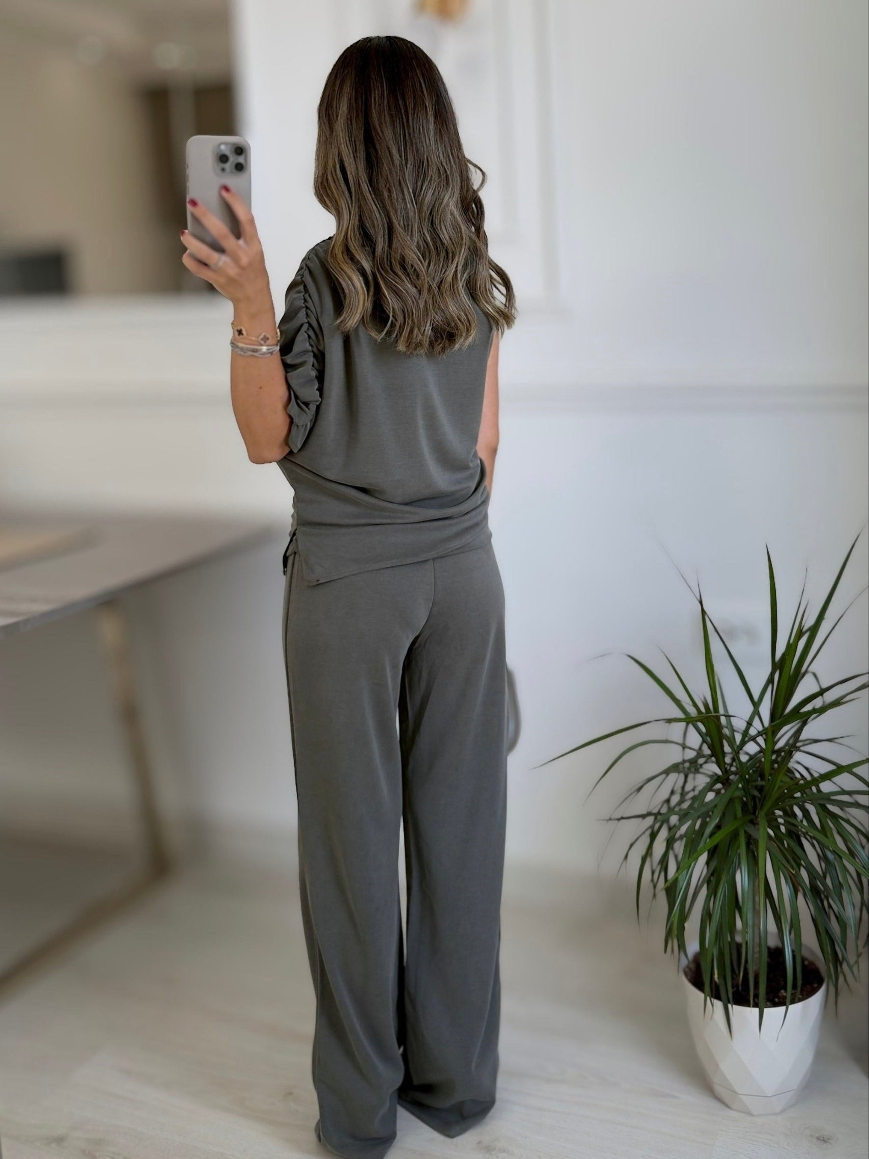 Draped Sleeveless Co-Ord Set