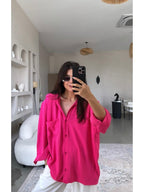 Fuchsia Oversized Shirt
