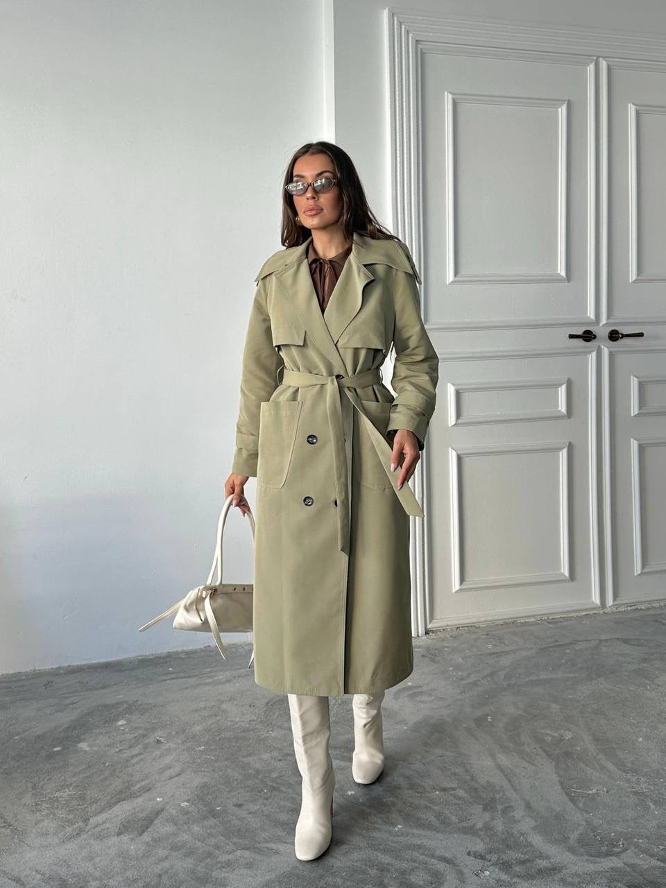 Olive Trench Coat