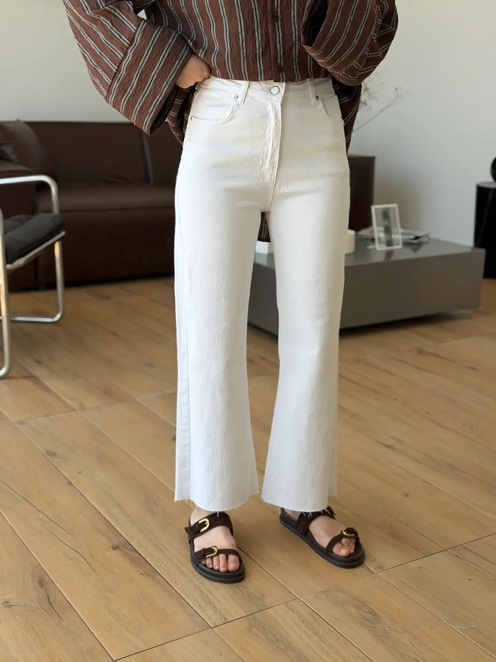 High Waist Straight Jeans