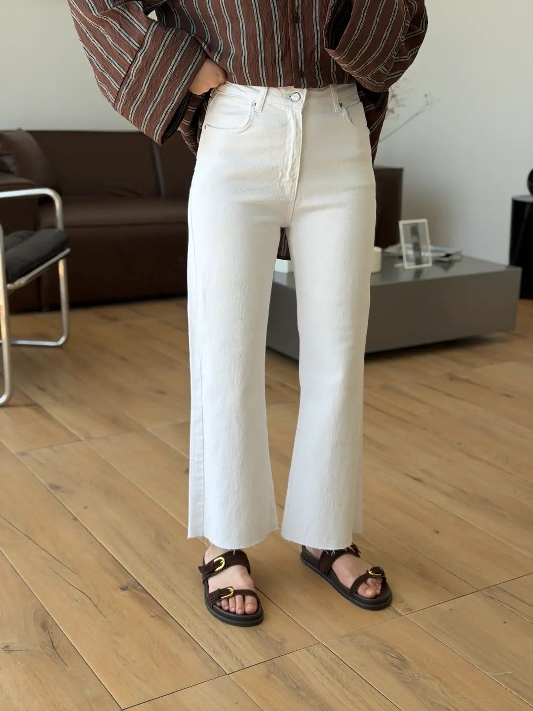 High Waist Straight Jeans