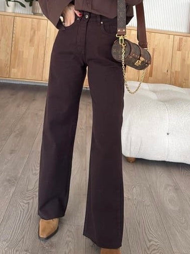Zara Straight Brown Jeans
