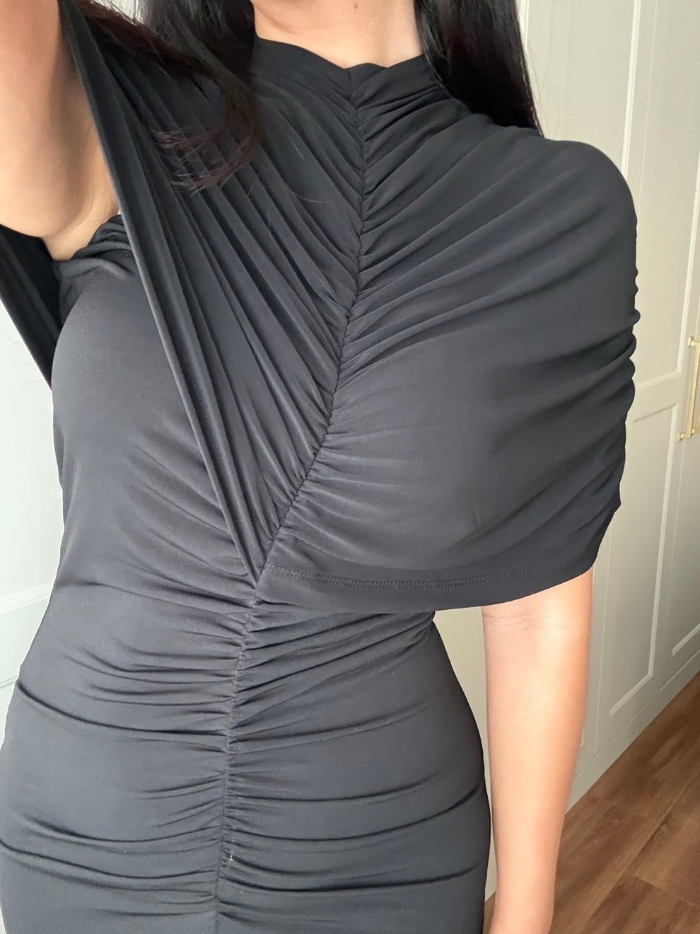 Black Velvet Grace Dress