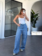 Laser Detail Denim Jeans