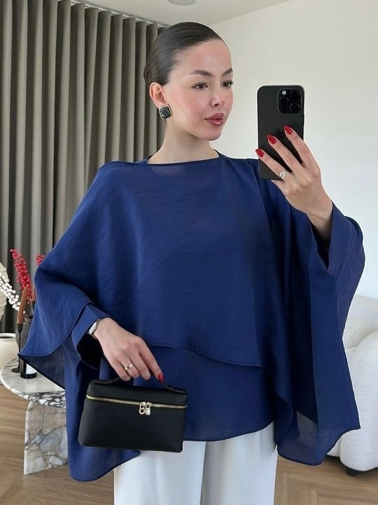 Flowy Batwing Blouse
