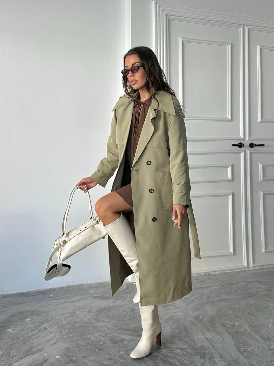 Olive Trench Coat