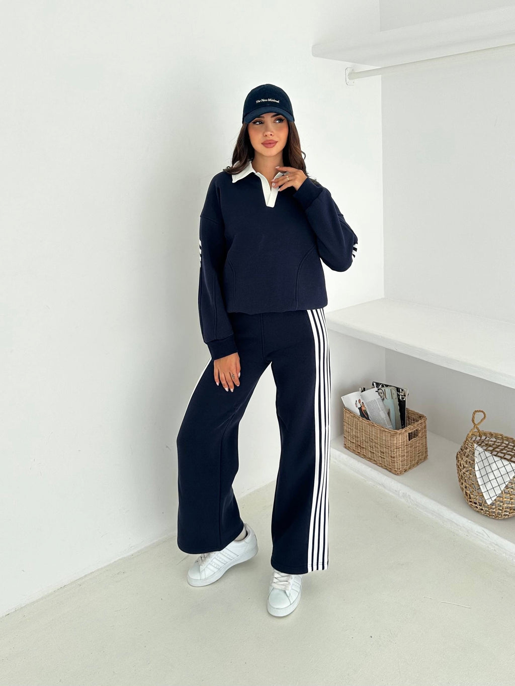 Navy Stripe Set
