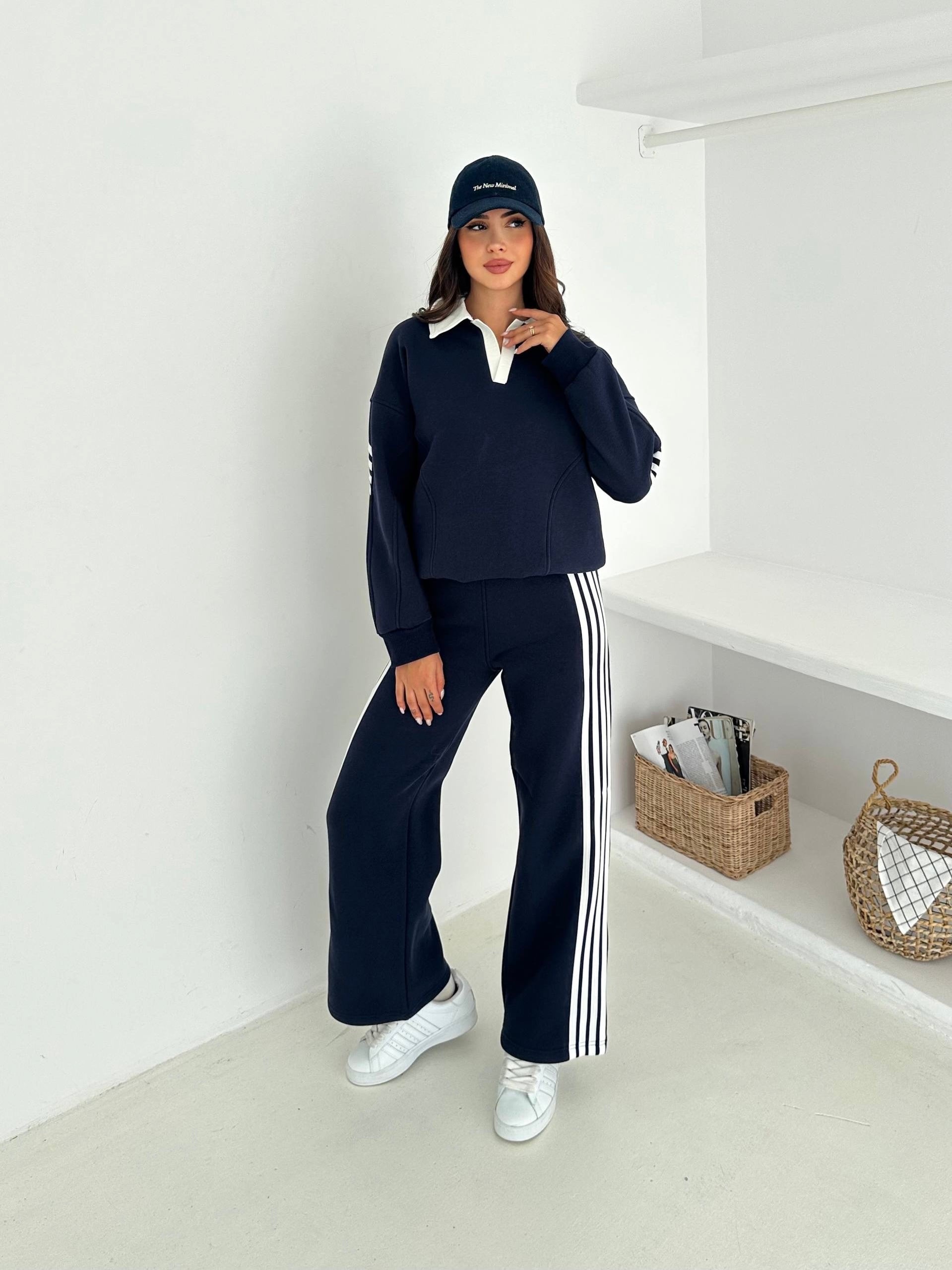 Navy Stripe Set
