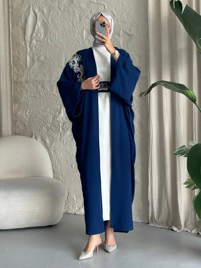 Royal Navy Flow Abaya Set