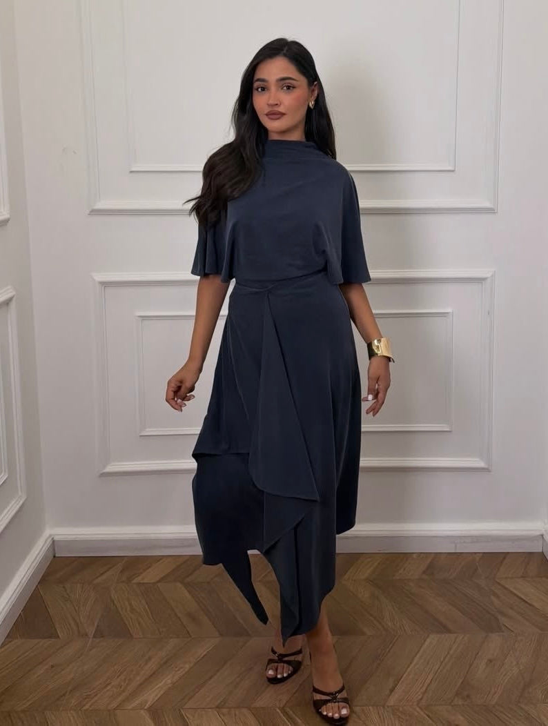 Navy Two-Piece Dress