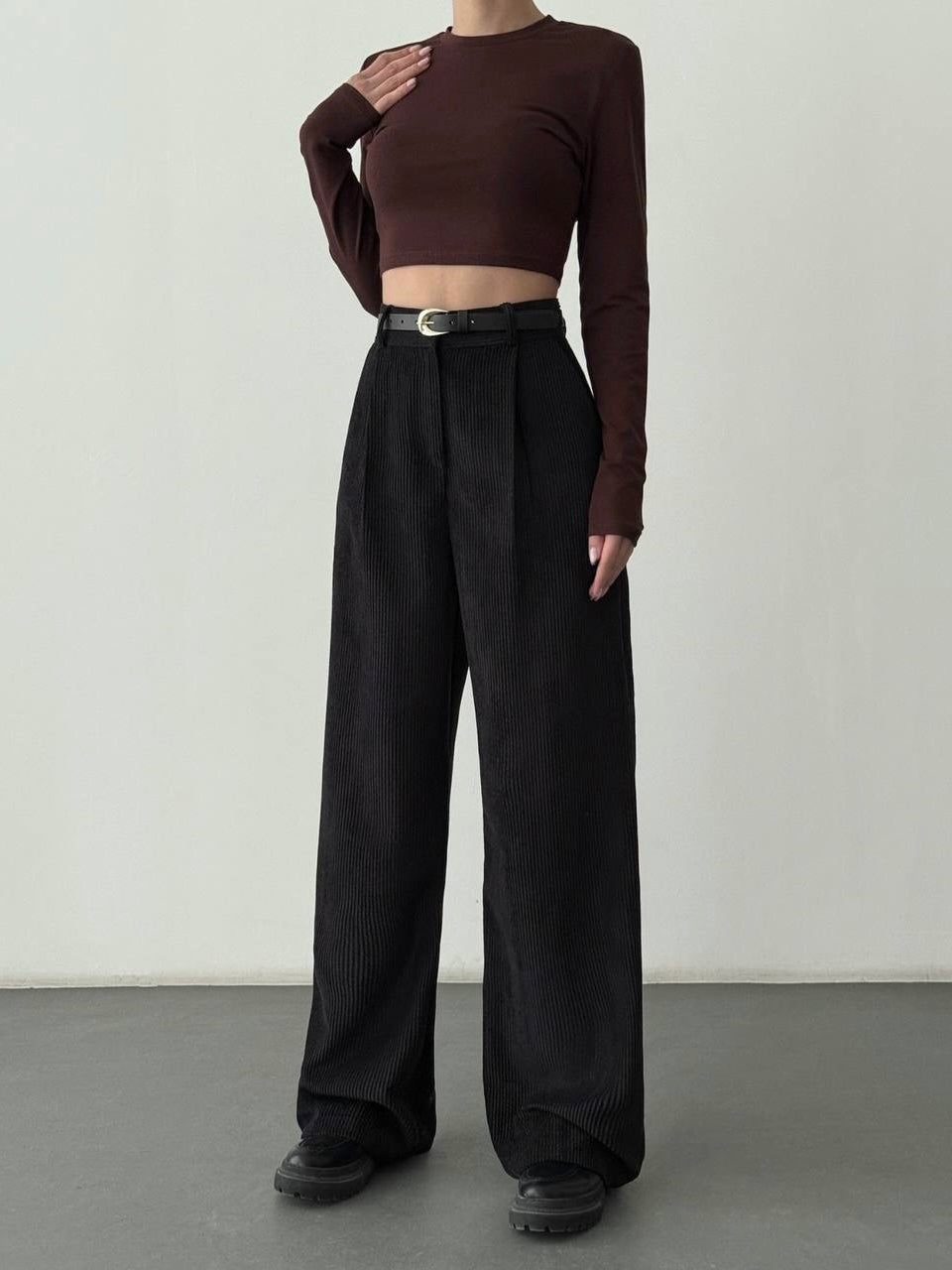 Corduroy Wide Leg Pants