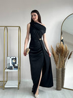 Off-Shoulder Black Dress