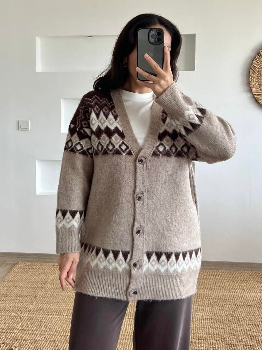Cozy Nordic Knit Cardigan