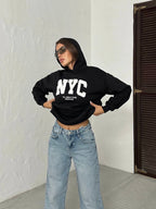 Black New York Hoodie