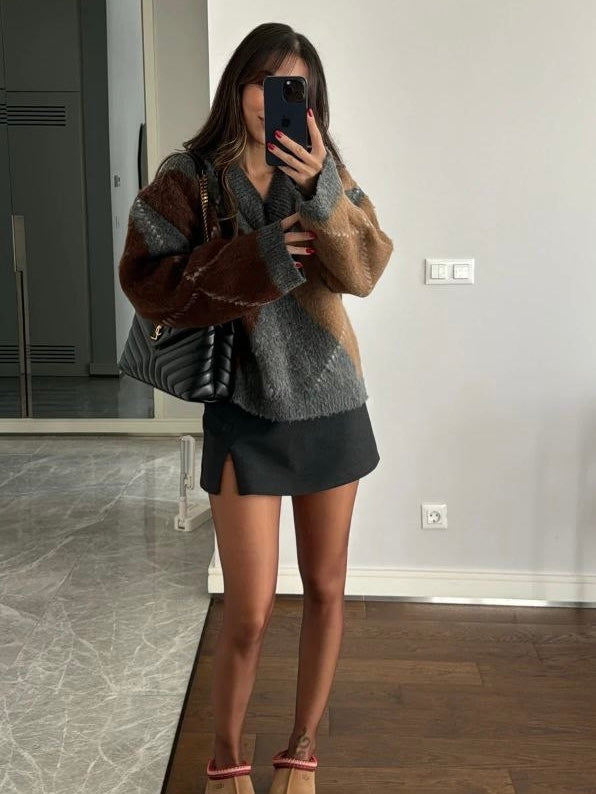 Checkered Sweater