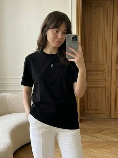 Saint Laurent Minimal Logo T-Shirt