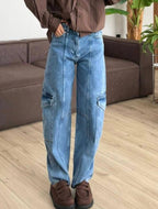 Wide Leg Cargo Jeans