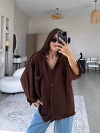 Chocolate Oversized Shirt