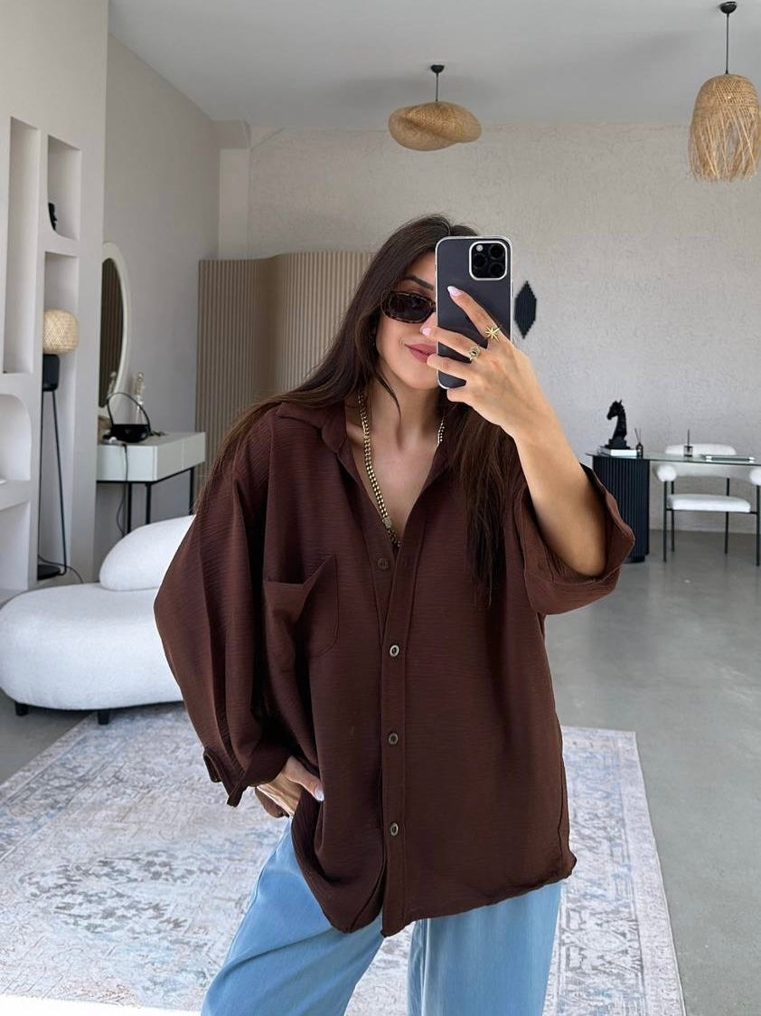 Chocolate Oversized Shirt