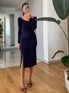 Navy Blue Skirt