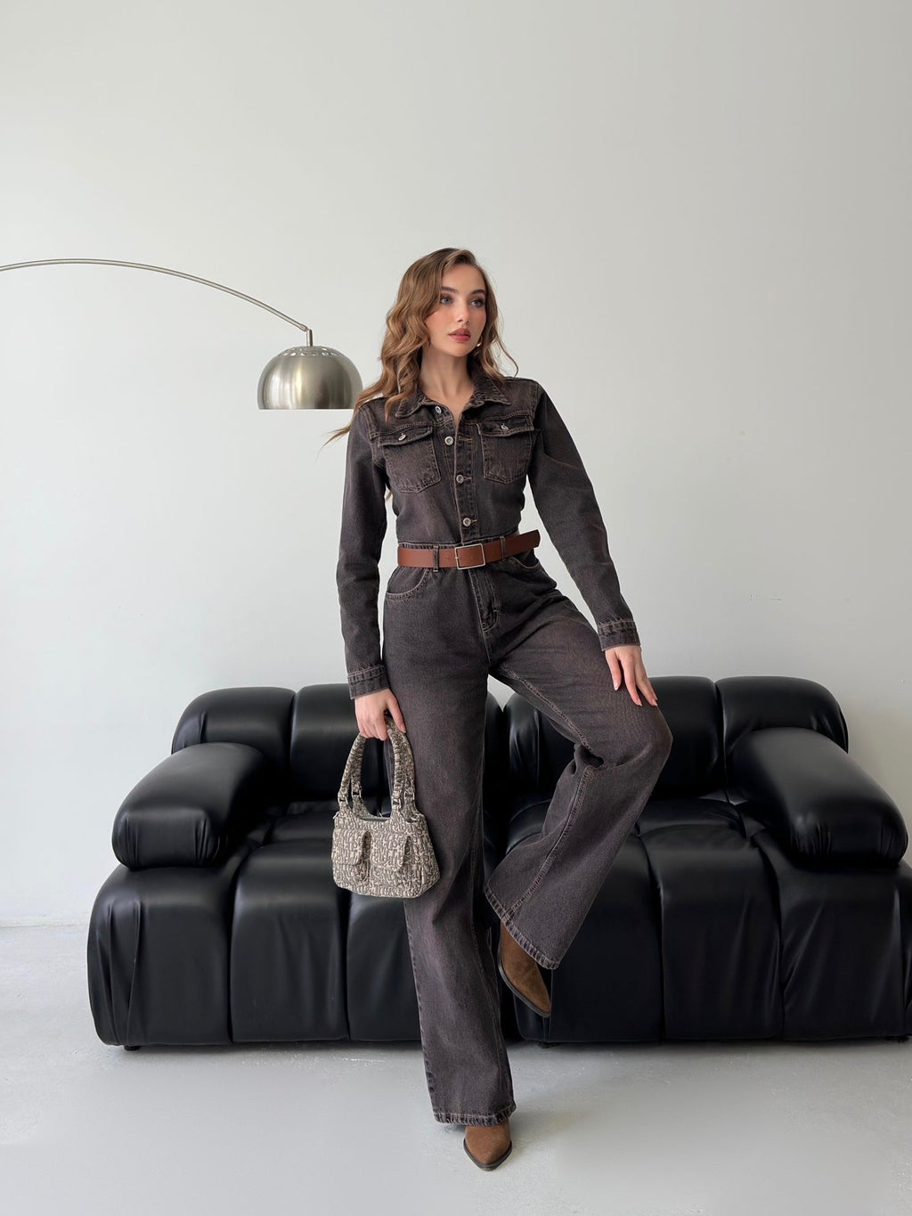 Classic Dark Denim Jumpsuit