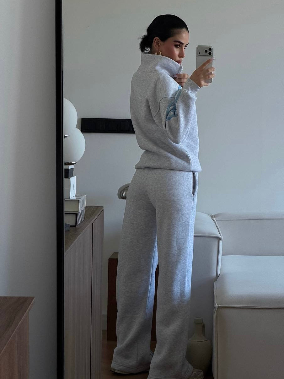 Adidas Grey Tracksuit Set