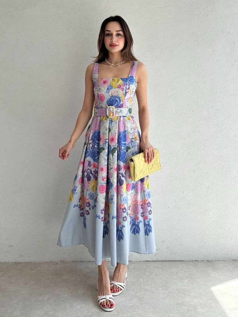 Floral Garden Midi Dress