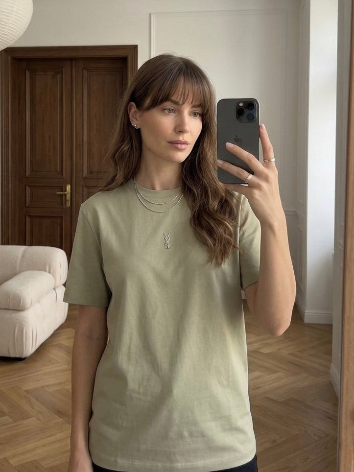 Saint Laurent Minimal Logo T-Shirt