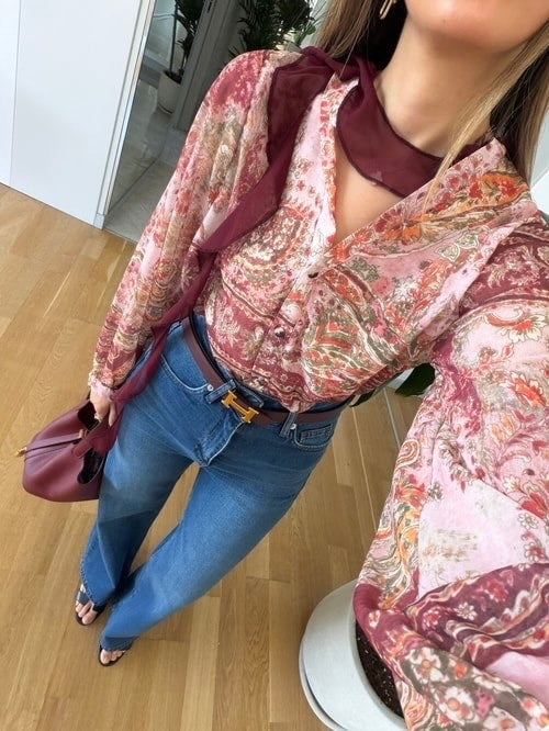 Vintage Paisley Print Shirt