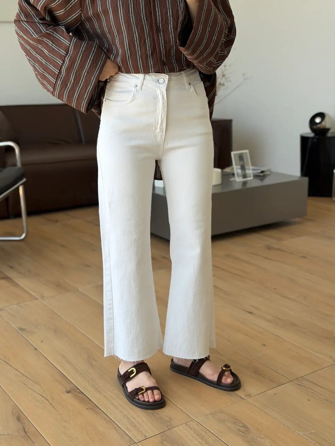 High Waist Straight Jeans