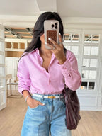 Pink Linen Shirt
