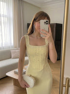 Yellow Sleeveless Dress